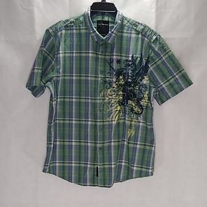 Calvin Klein button up shirt with design Size: XL